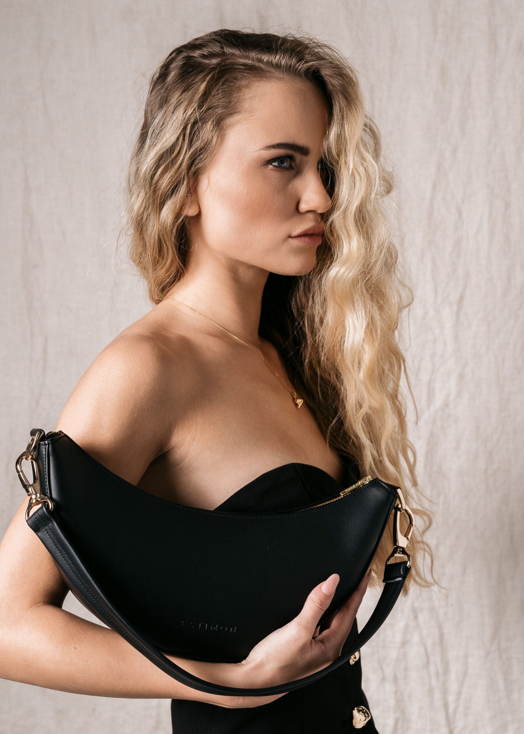 Mini Hobo Olive Leather Vegan Crossbody Bag for Women | Black | Perfect for Everyday Use, Travel & Casual Outings