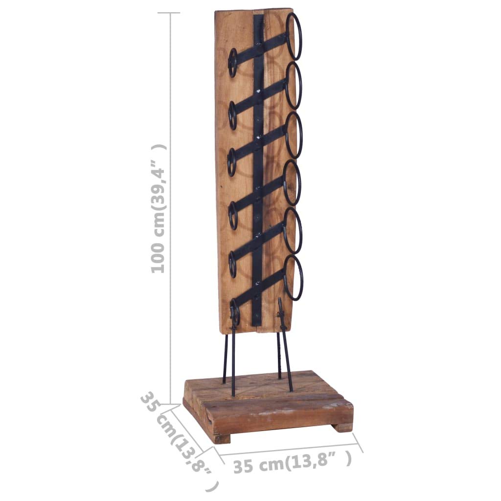 Premium 6-Bottle Wine Rack - 13.8