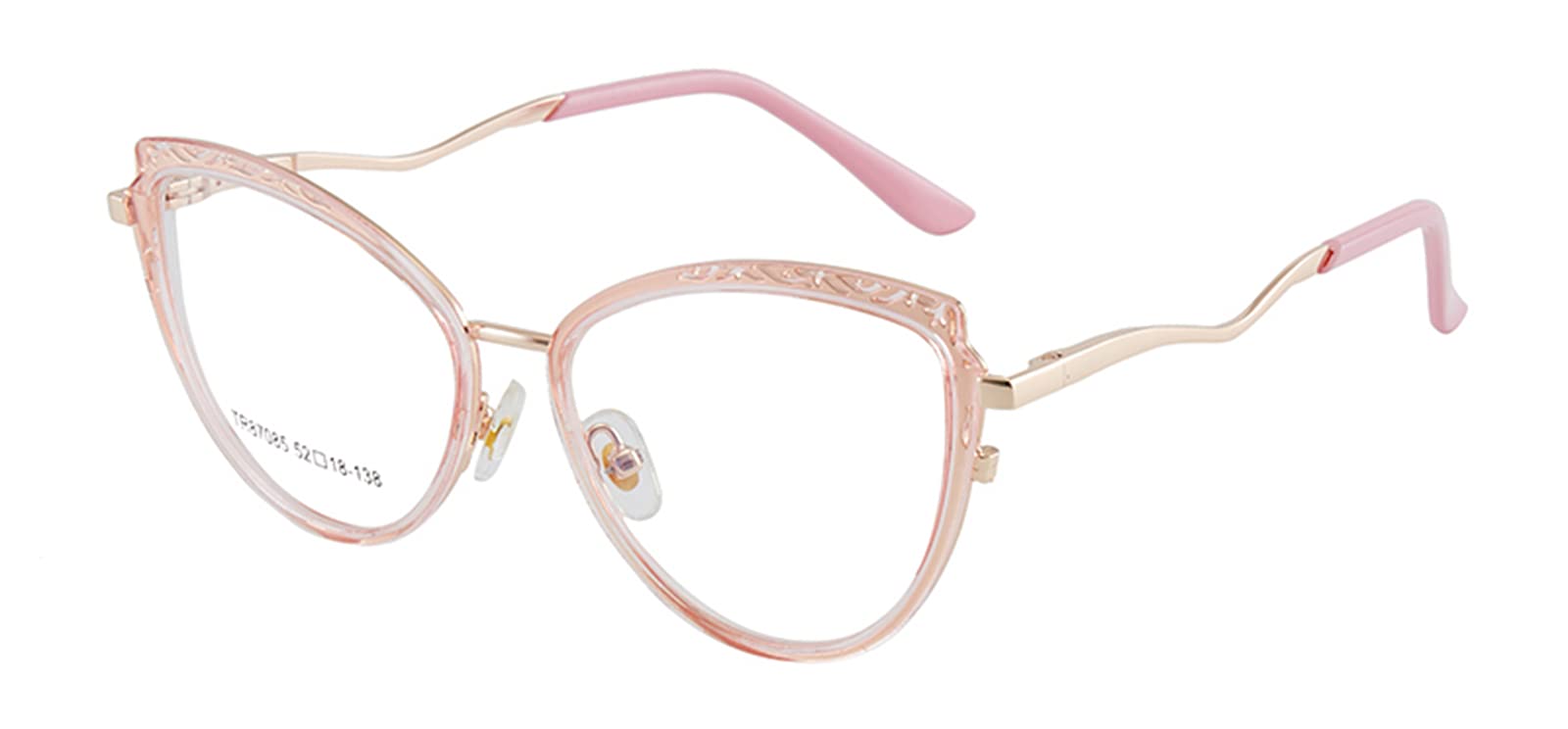 Blue Light Blocking Glasses for Women - TR90 Cat Eye Computer Glasses with Anti-UV & Anti-Glare Protection - Perfect for Office Work, Gaming & Digital Screen Use