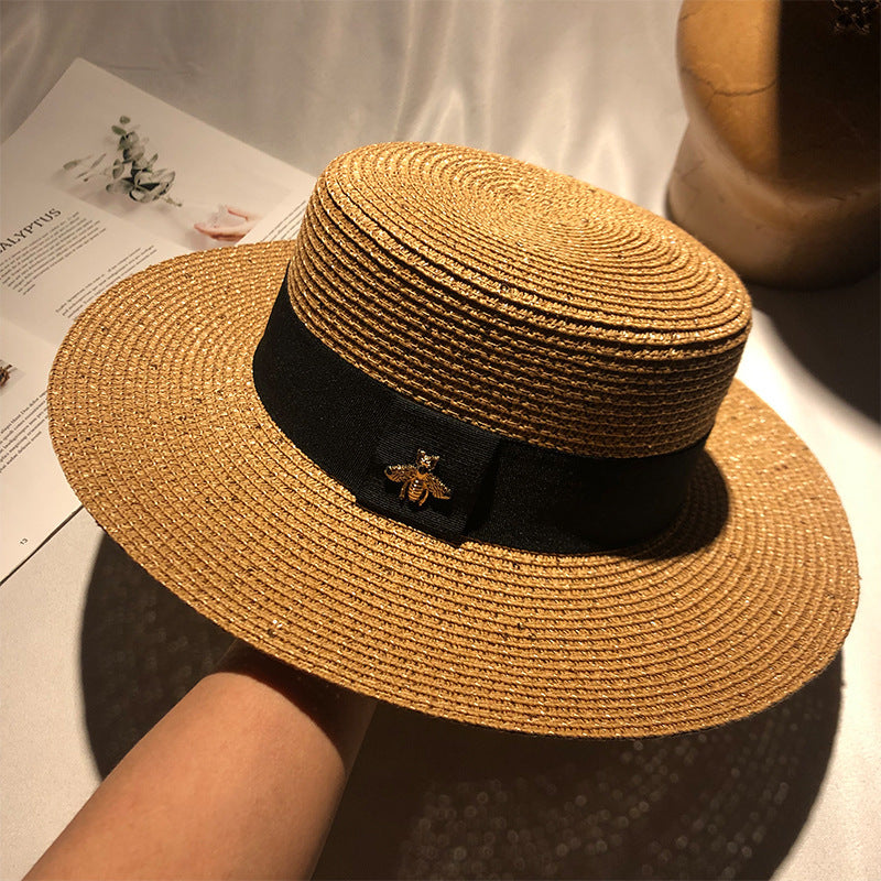 Stylish Women's Straw Hat for Summer - Wide Brim Beach Hat for Sun Protection - Perfect for Vacations, Poolside, and Outdoor Activities