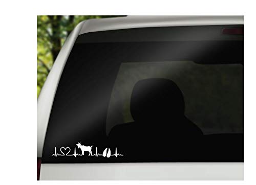Premium Goat Pulse Vinyl Decal - White 8.0