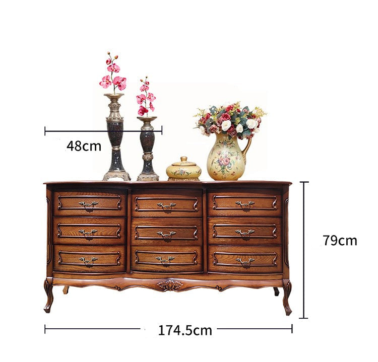 #5 Design 9 Drawers Dresser 174.5 L x 48 D x 79 H cm