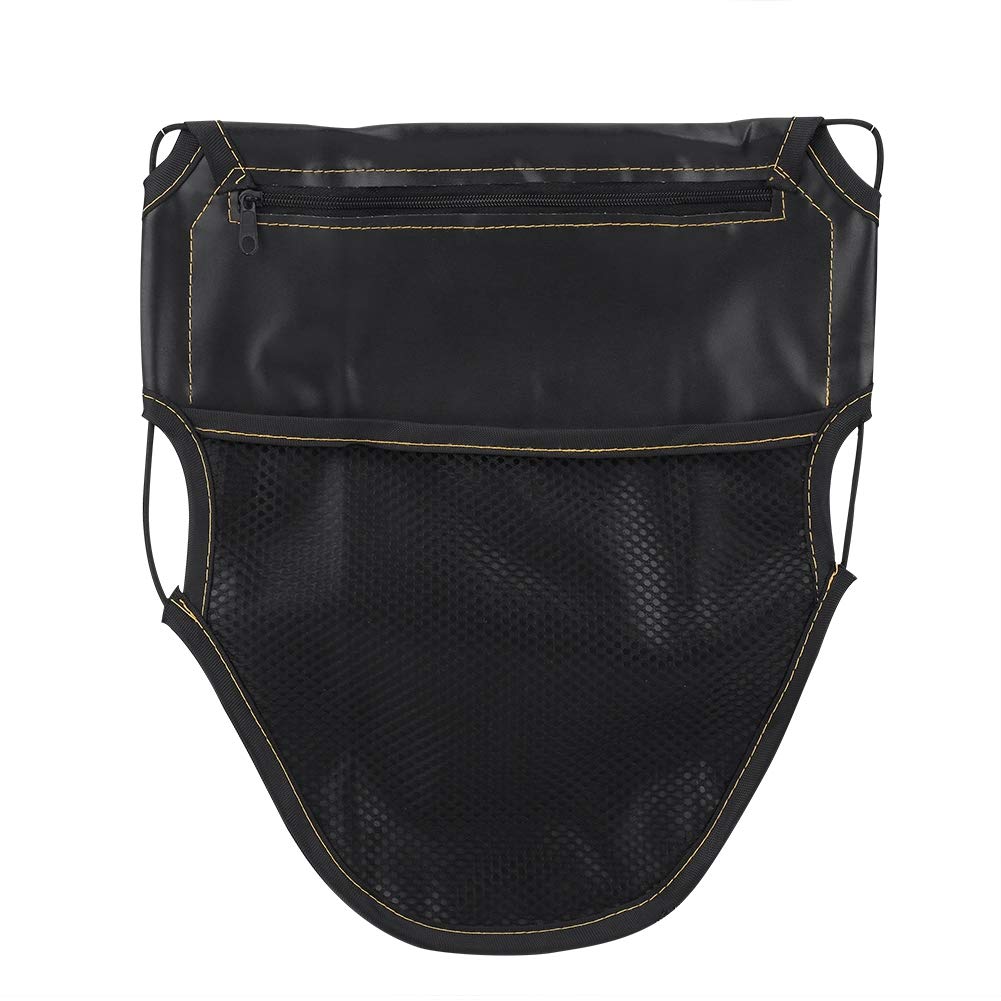 KIMISS Motorcycle Under Seat Bag - PU Leather Storage Pouch for Scooters & Bikes - Perfect for Road Trips & Daily Commute