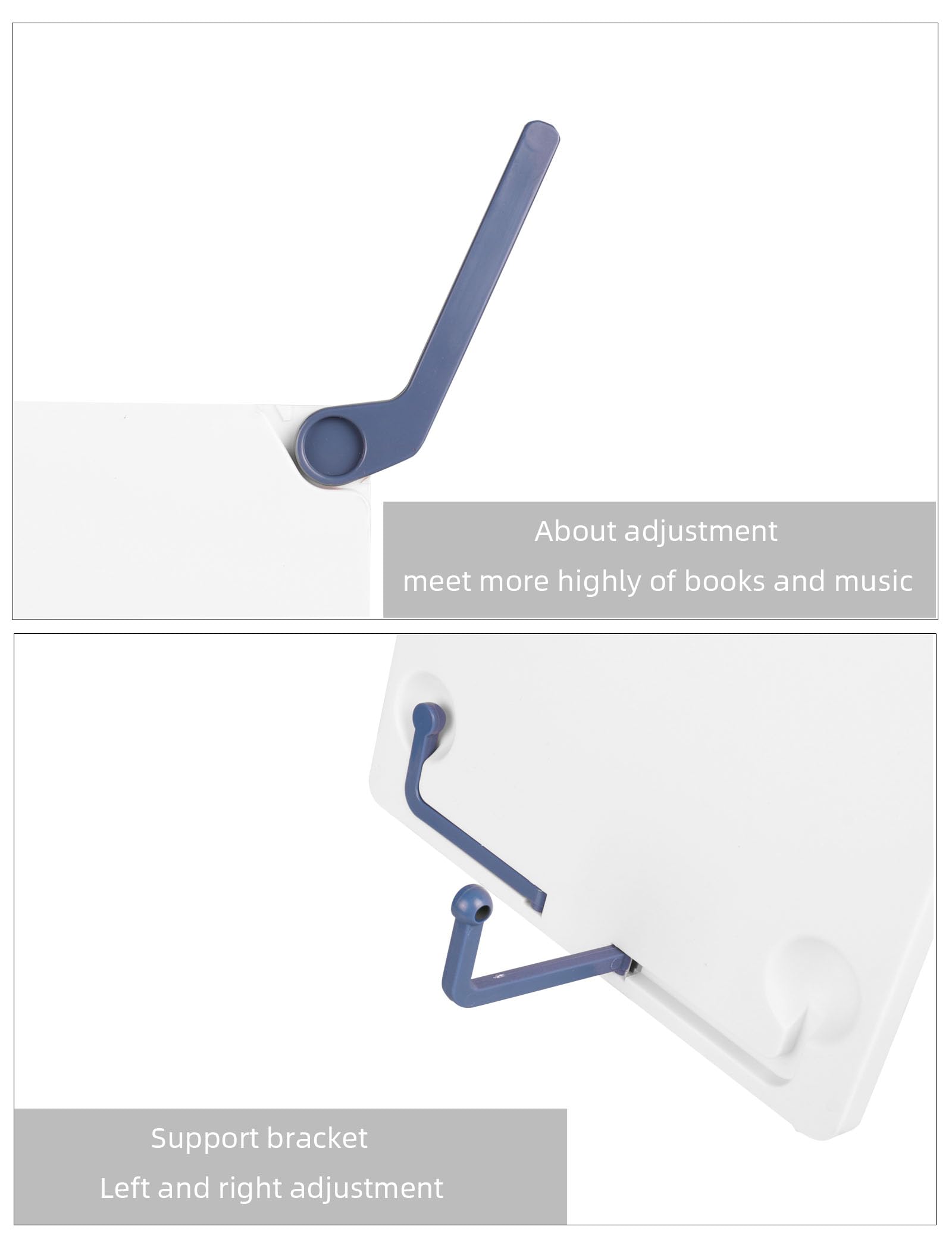 Mr.Power Adjustable Folding Tabletop Sheet Music Stand - Portable Book Rest Holder for Desktop, Laptop, Cookbook, Textbook & Documents | Perfect for Musicians, Students & Home Office Use