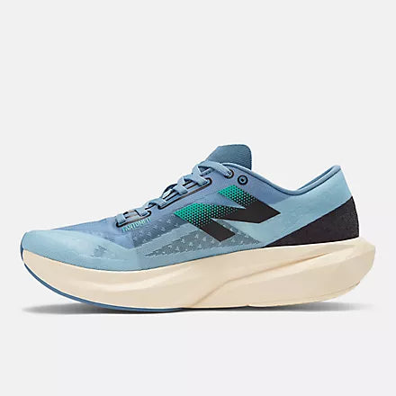 Men's New Balance FuelCell Rebel v4 Running Shoes - Lightweight & Responsive for Training & Racing (Heron Blue/CH) - Perfect for Marathon, Jogging & Gym Workouts