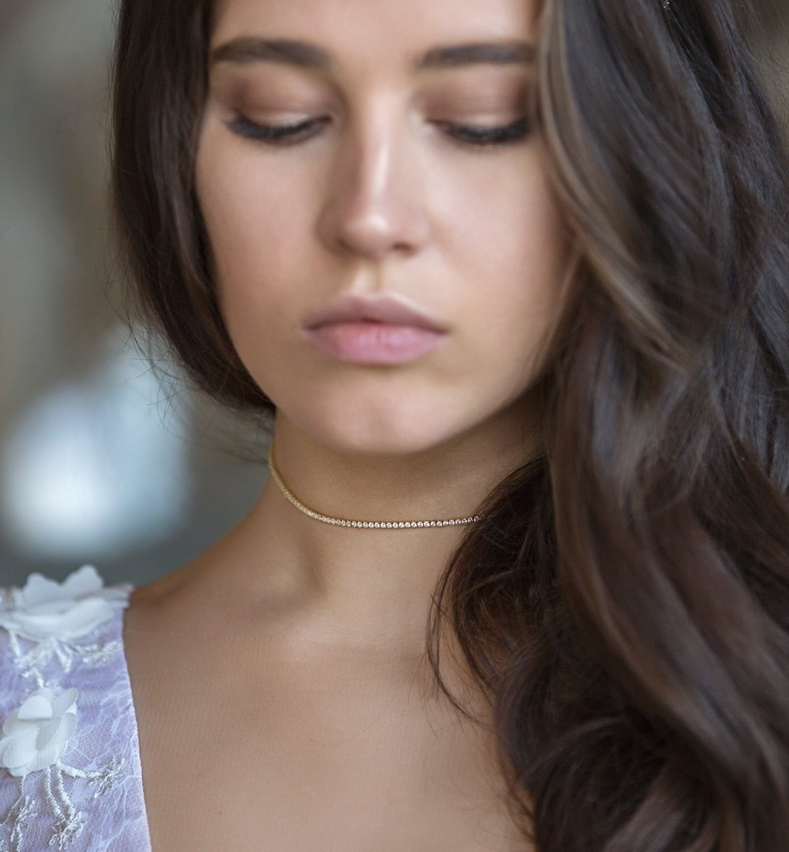 Elegant Classic Crystal Choker Necklace for Women - Perfect for Weddings, Parties & Special Occasions