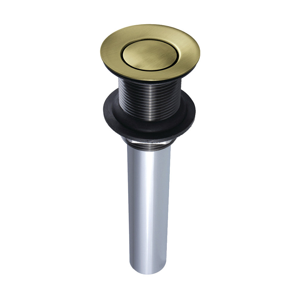 Stainless Steel Push Pop Up Bathroom Sink Drain with Overflow - Easy Install for Bathroom, Kitchen & Laundry Sink Drainage