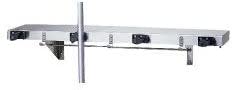 B-224X36 Heavy Duty Wall Mounted Utility Shelf with Mop & Broom Holder - Perfect for Garage, Laundry Room, and Kitchen Organization
