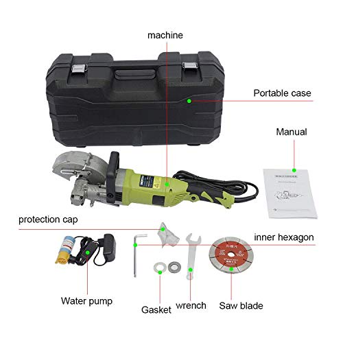 4000W Electric Wall Groove Milling Machine - Concrete Wall Chaser with 5 Saw Blades for Professional Construction & Renovation Projects