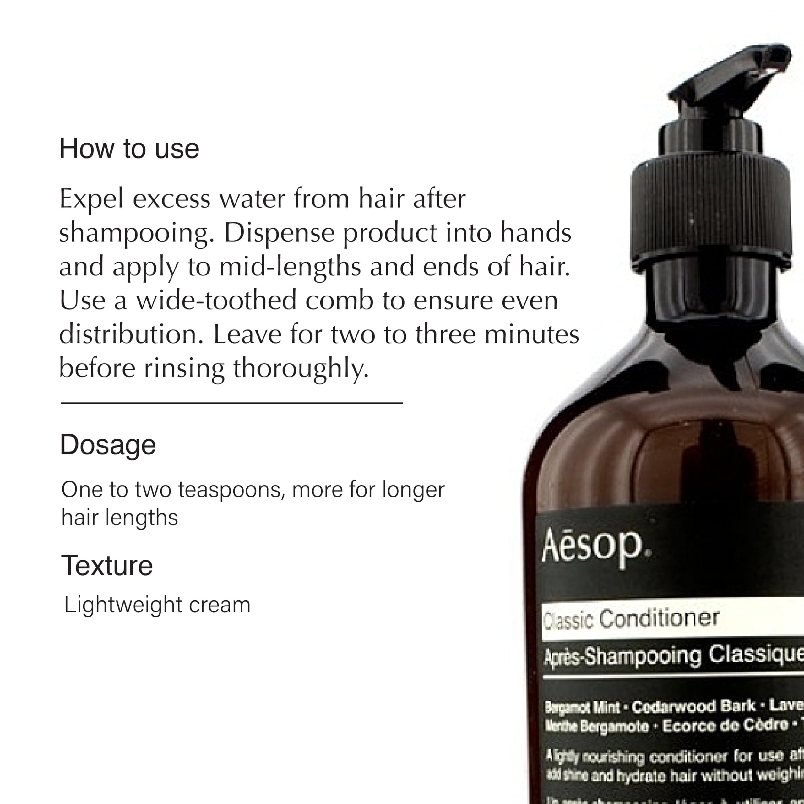 Aesop Classic Shampoo and Conditioner Set - 16.9 fl oz | Paraben-Free, Cruelty-Free & Vegan Hair Care | Gentle Daily Cleansing for All Hair Types - Perfect for Home, Travel & Salon Use