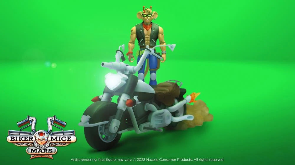Throttle's Martian Monster Bike - High-Performance Biker Mice From Mars Motorcycle - Perfect for Sci-Fi Enthusiasts & Collectors