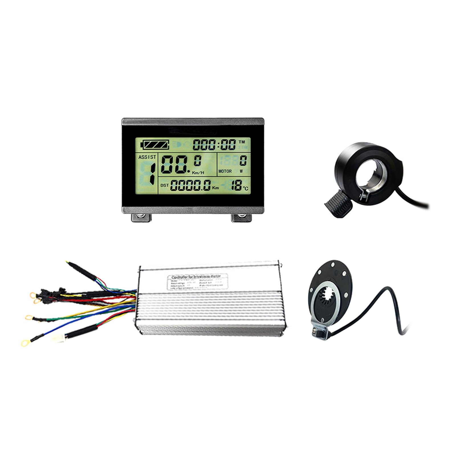 Brushless Motor Speed Controller for Electric Bicycles & Scooters - LCD Display, E-Bike Upgrade Kit | Perfect for Commuting, Off-Roading & DIY Modifications