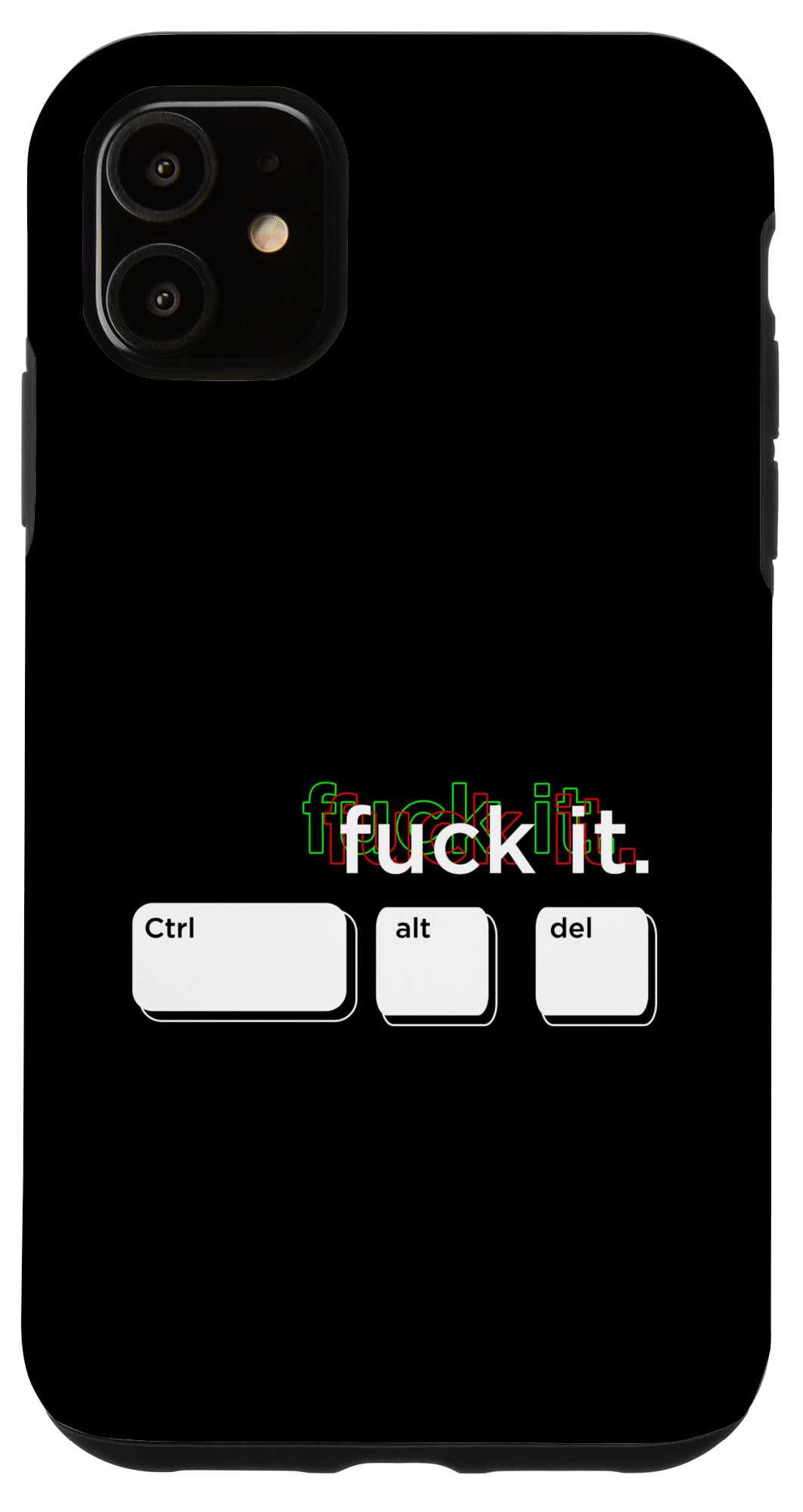 iPhone 11 Case with Ctrl Alt Del Keyboard Design - Funny Computer Themed Protective Cover for Tech Lovers | Perfect Gift for Programmers & IT Professionals at Work or School
