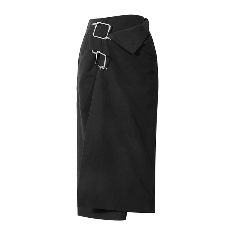 Women's Asymmetrical Patchwork Sequin Skirt - High Waist Irregular Hem Black Party Skirt for Spring | Perfect for Night Out, Club Wear, and Special Occasions