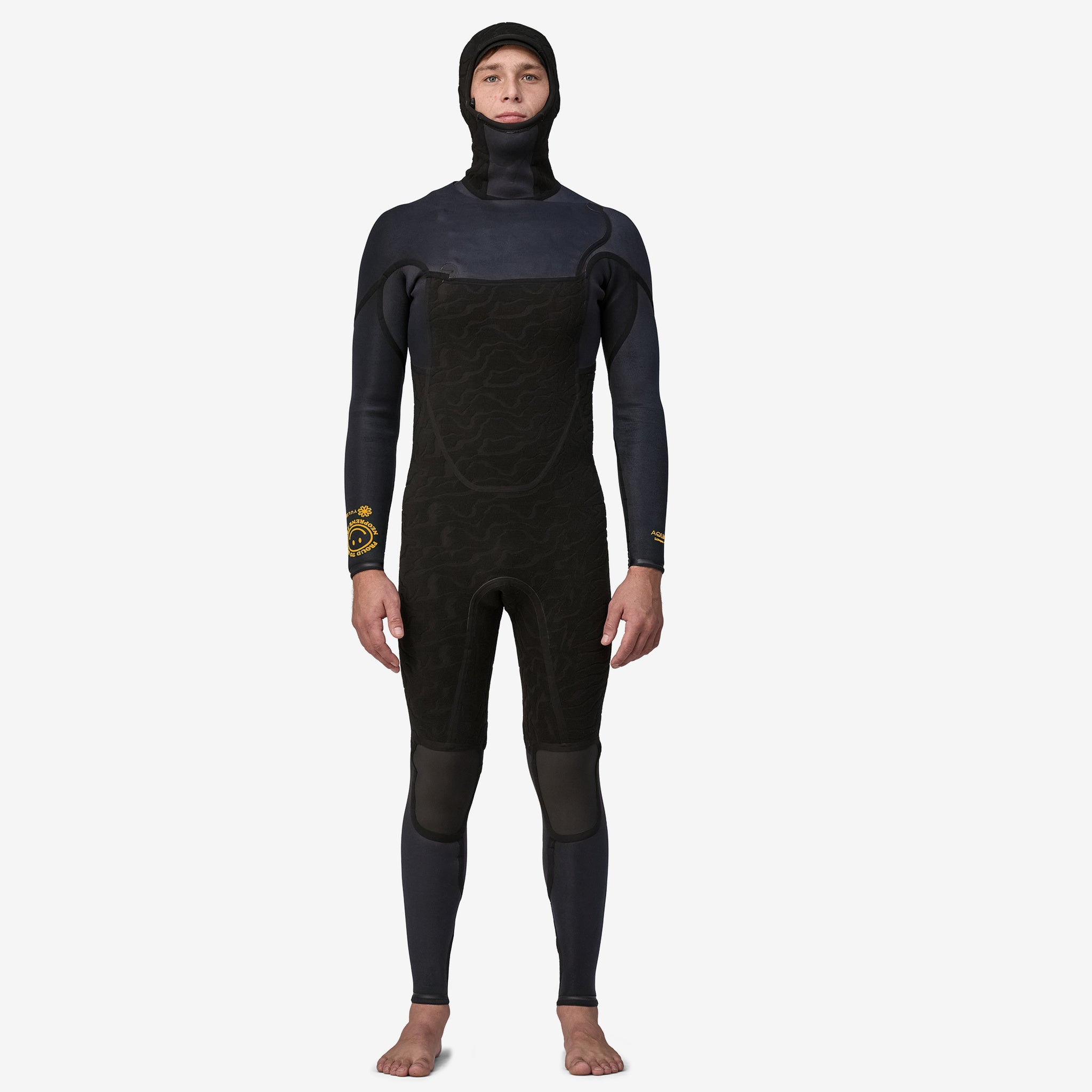 Men's R3® Yulex® Regulator® Front Zip Hooded Full Wetsuit - Perfect for Surfing, Diving & Water Sports