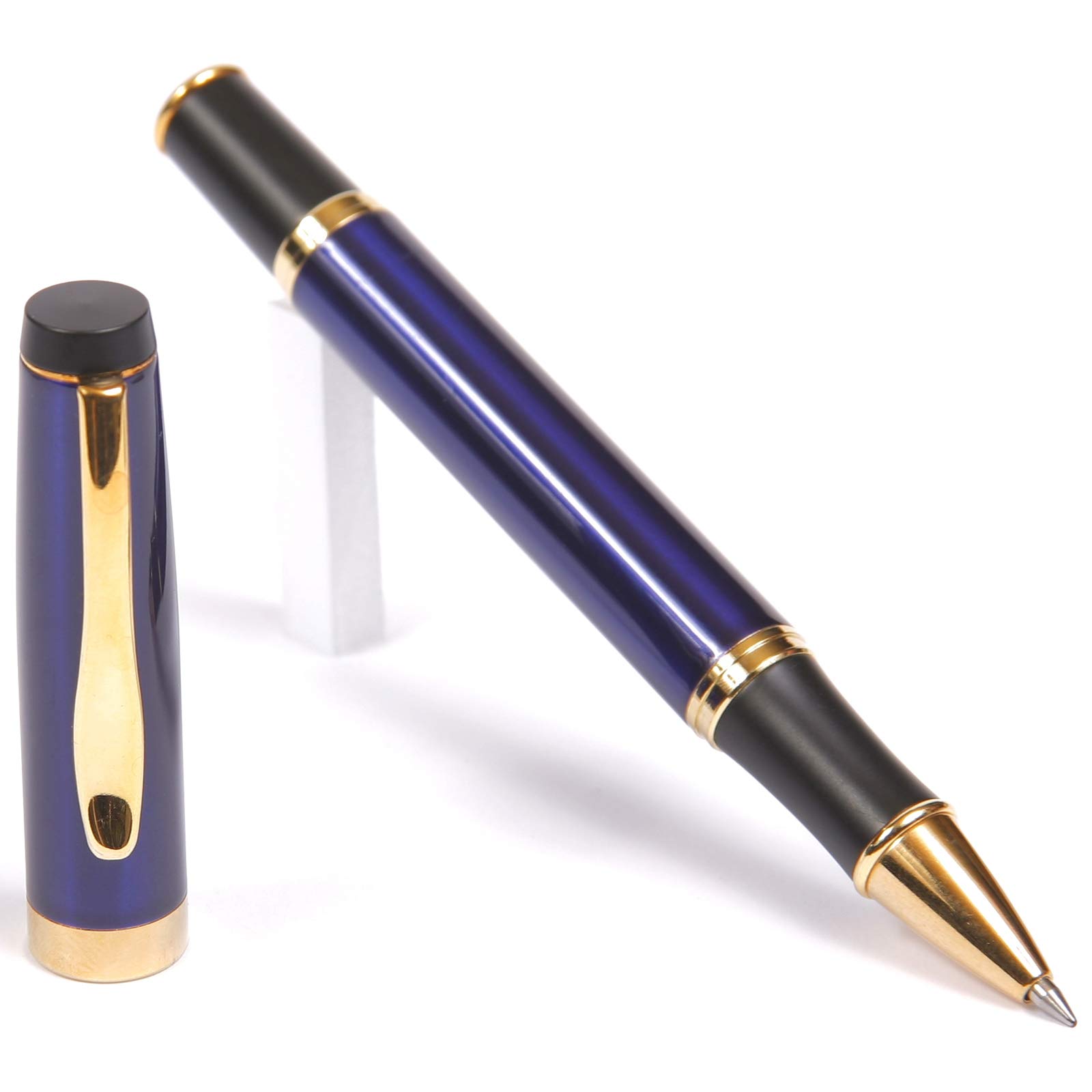 Lanier Gripper Rollerball Pen - Blue Ink Comfort Grip Writing Pen with Gift Box | Smooth Writing for Office, School & Everyday Use