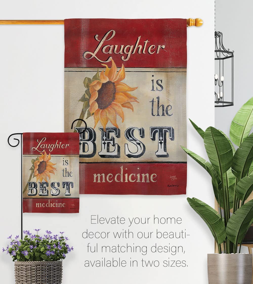Breeze Decor Welcome Garden Flag - 13x18.5in Inspirational Home Decor for Porch & Yard