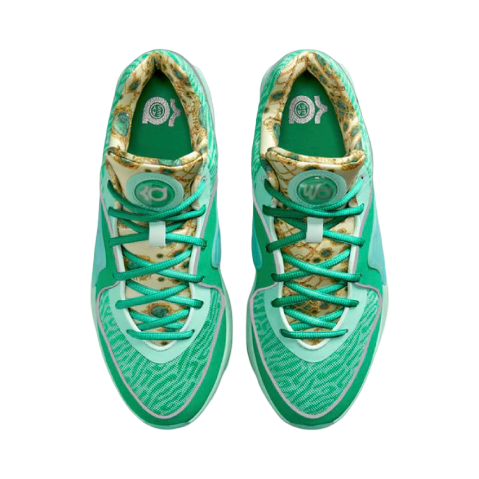 Nike KD16 Kevin Durant Basketball Shoes Mint Foam Metallic Silver - High-Performance Sneakers for Men, Ideal for Basketball Games, Training & Streetwear