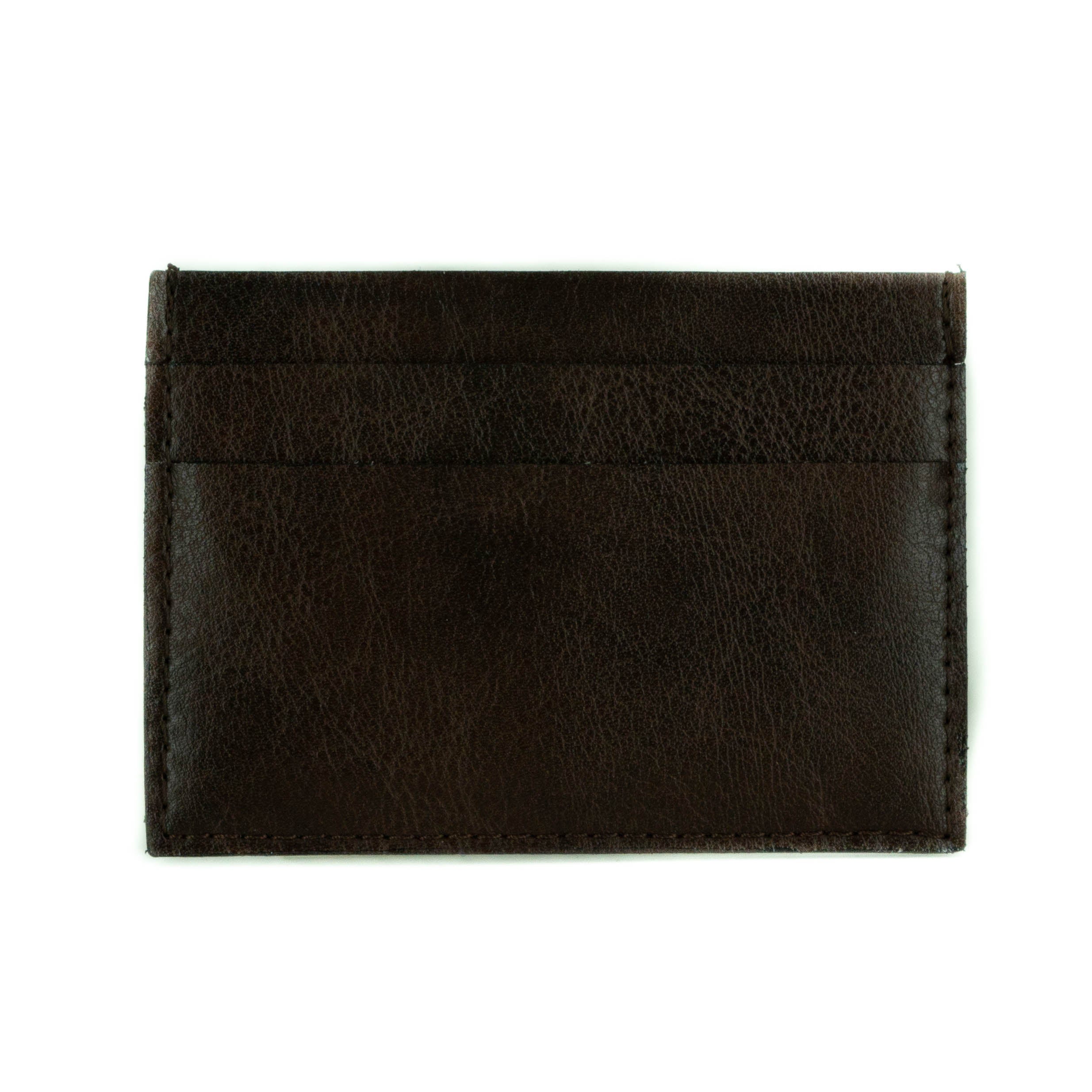 Novacas Genuine Leather Boris Cardholder Wallet in Brown - Slim RFID Blocking Credit Card Holder for Men & Women - Perfect for Travel, Business & Everyday Use