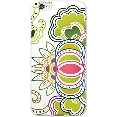 OTM Floral Prints White Phone Case for iPhone 15 Pro Max - Elegant Paisley Design Protective Cover with Slim Fit & Shock Absorption - Perfect for Daily Use, Travel & Gift Giving