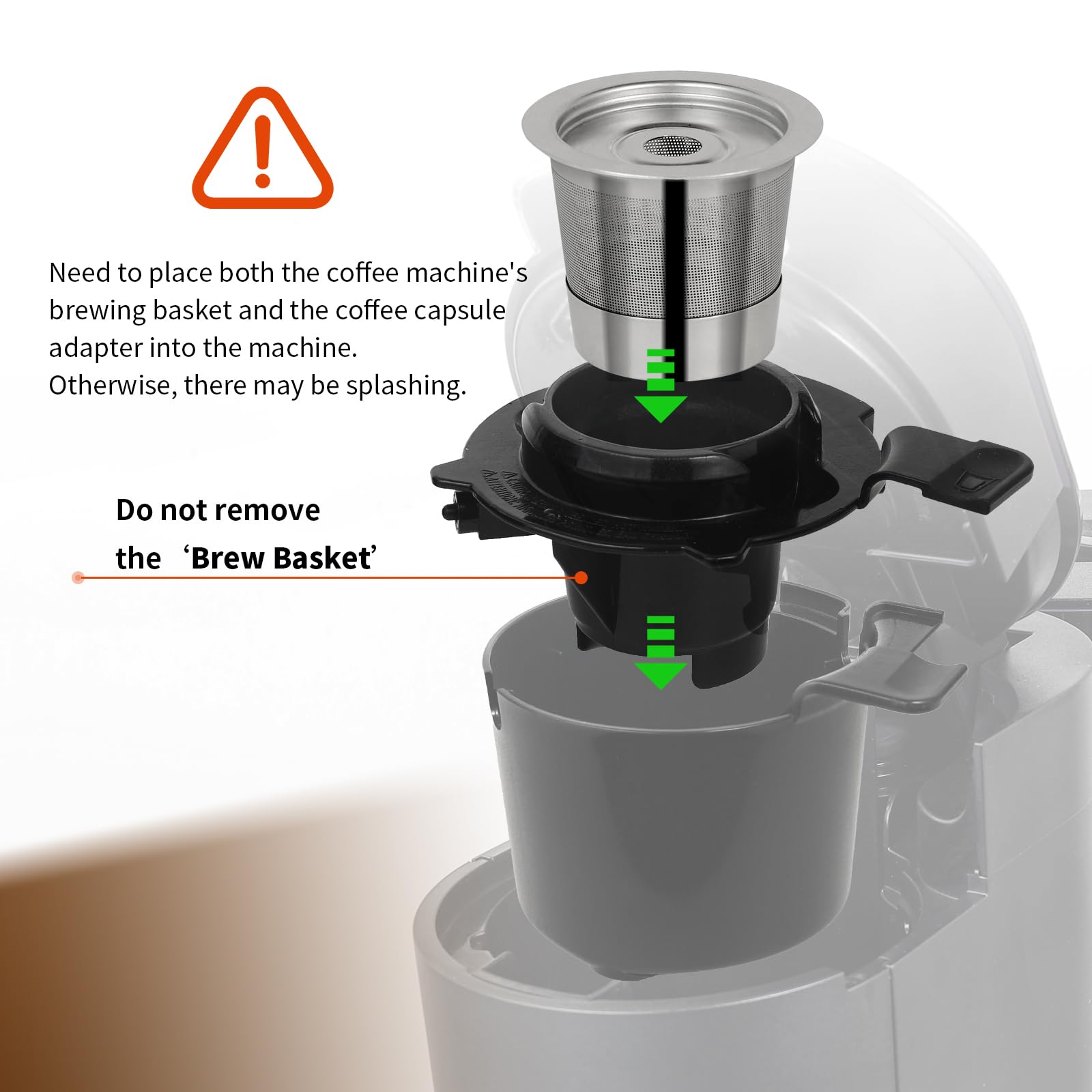 2 Pack Reusable K-Cups for Ninja Dual Brew Coffee Maker - Stainless Steel Refillable Coffee Pods Compatible with Ninja CFP101 & PB051 | Eco-Friendly Coffee Accessories for Home & Office Brewing