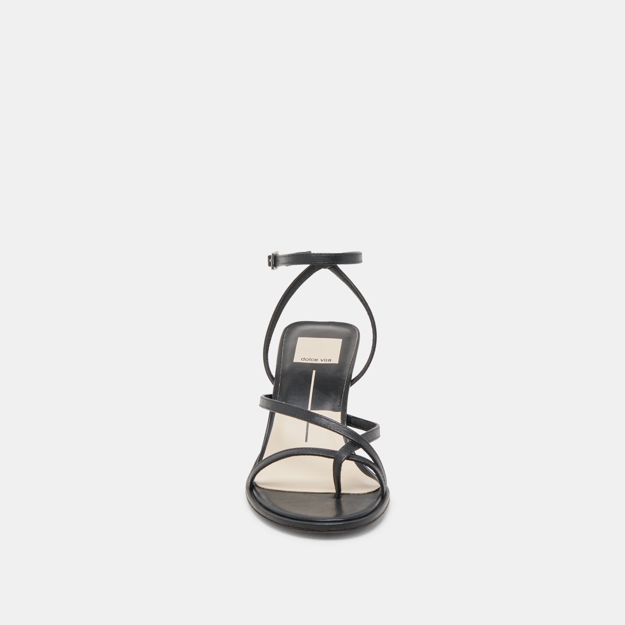 MORAH Women's Wide Heel Black Leather Sandals - Comfortable & Stylish for Work, Parties & Casual Outings