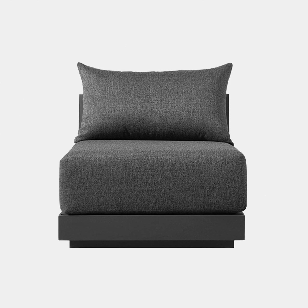 Antigua Outdoor Armless Single Sectional Sofa - Waterproof Patio Furniture for Poolside, Garden & Backyard Relaxation