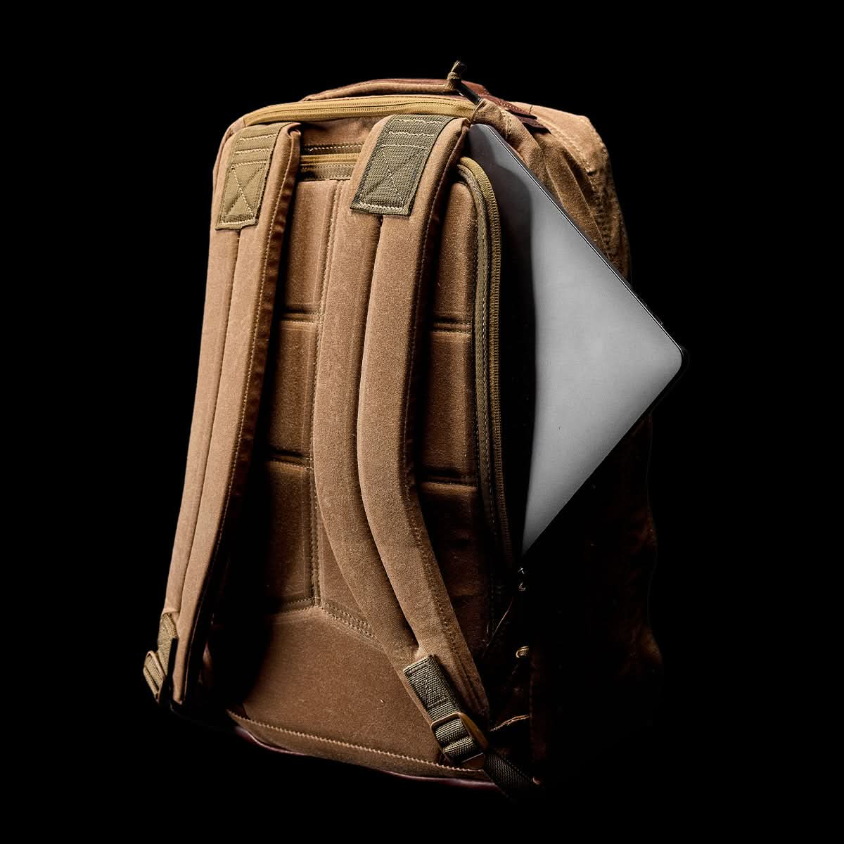 GR1 USA Heritage Waxed Canvas Backpack - Durable & Water-Resistant for Travel, Hiking & Everyday Use