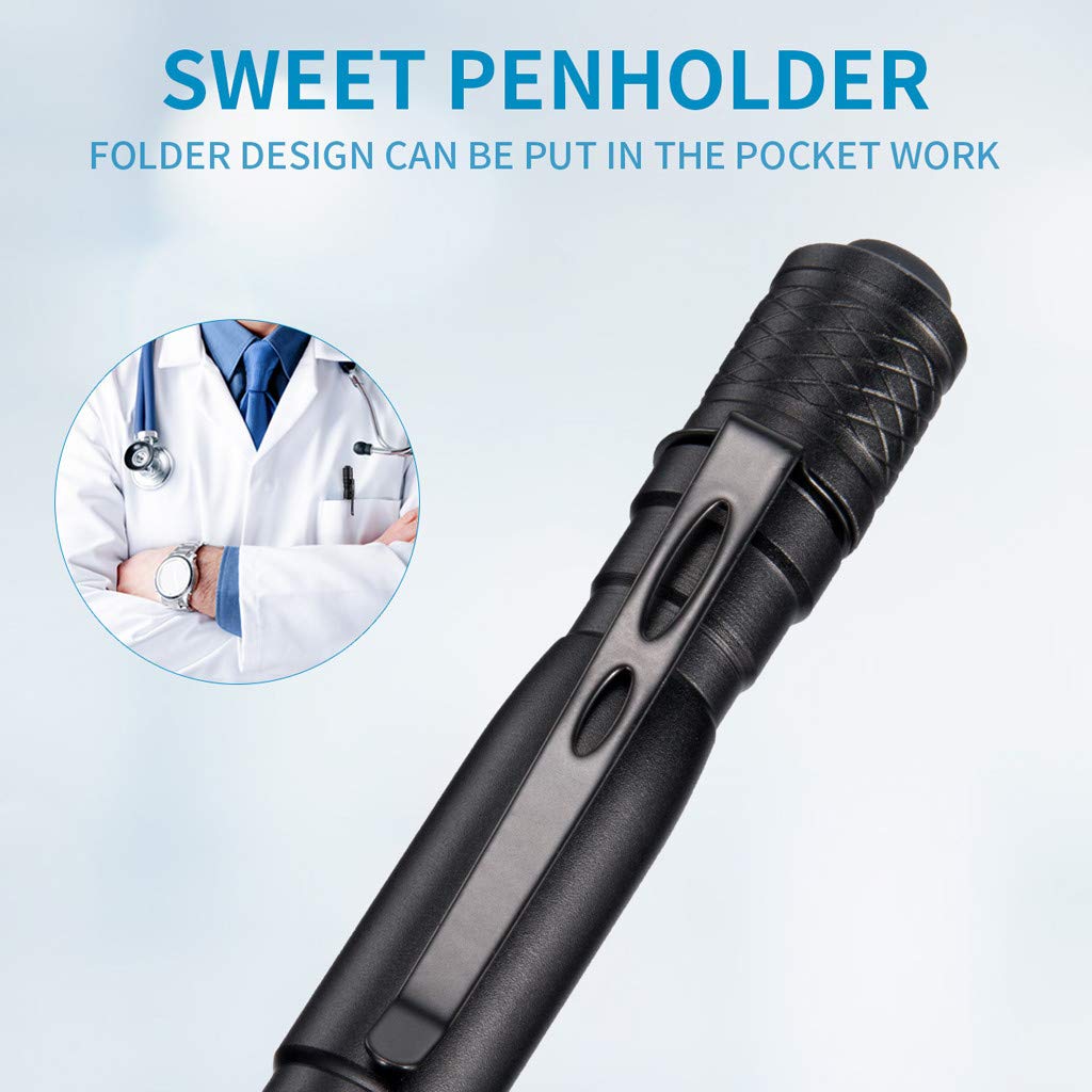 Mini LED Flashlight - Ultra Bright Pocket Penlight with Clip, Waterproof & Portable for AAA Batteries - Perfect for Camping, Hiking, Emergency & Everyday Carry (EDC)