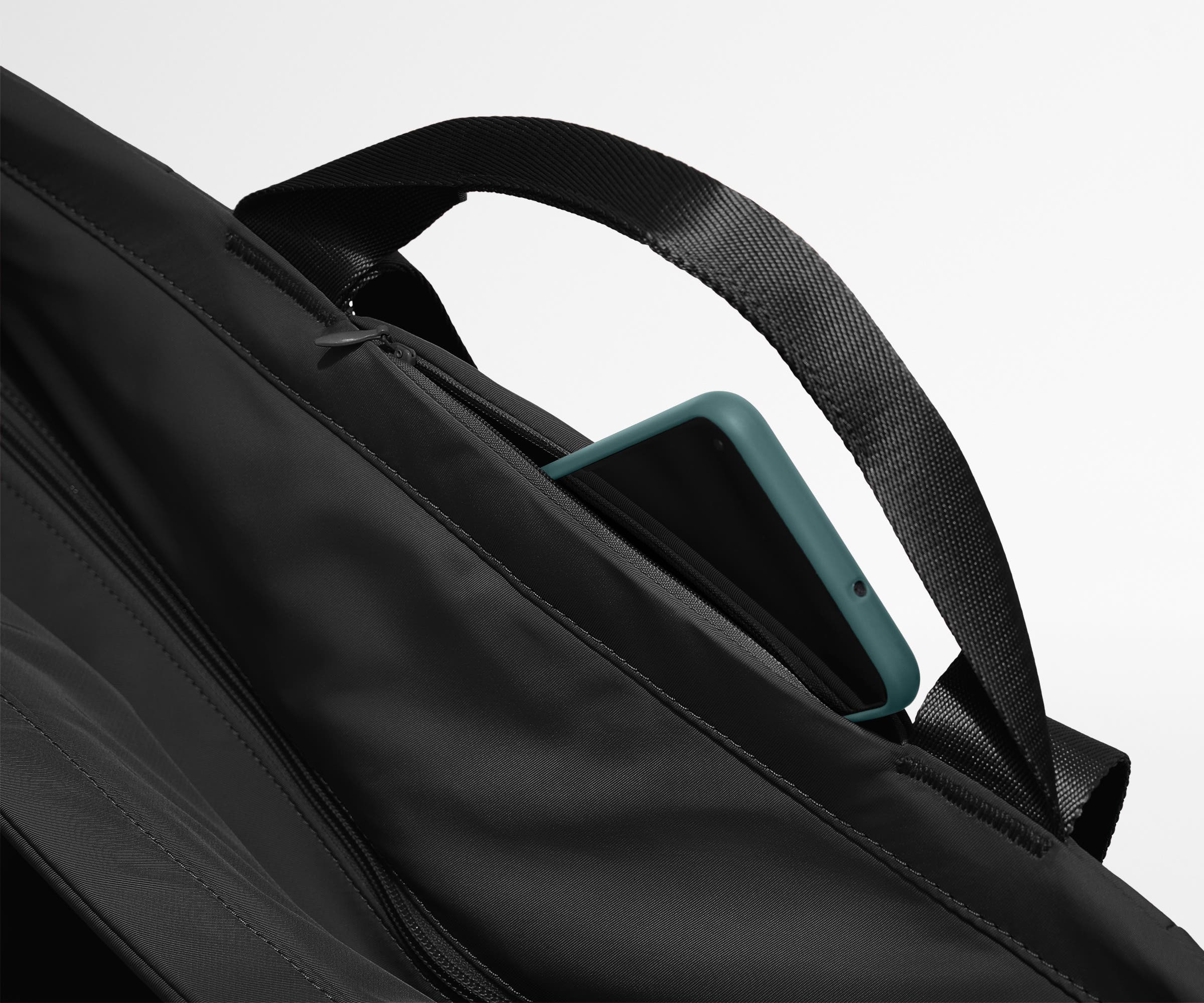 Jet Black Large Featherlight Tote Bag - Ultra Lightweight & Spacious Women's Handbag for Work, Travel & Everyday Use