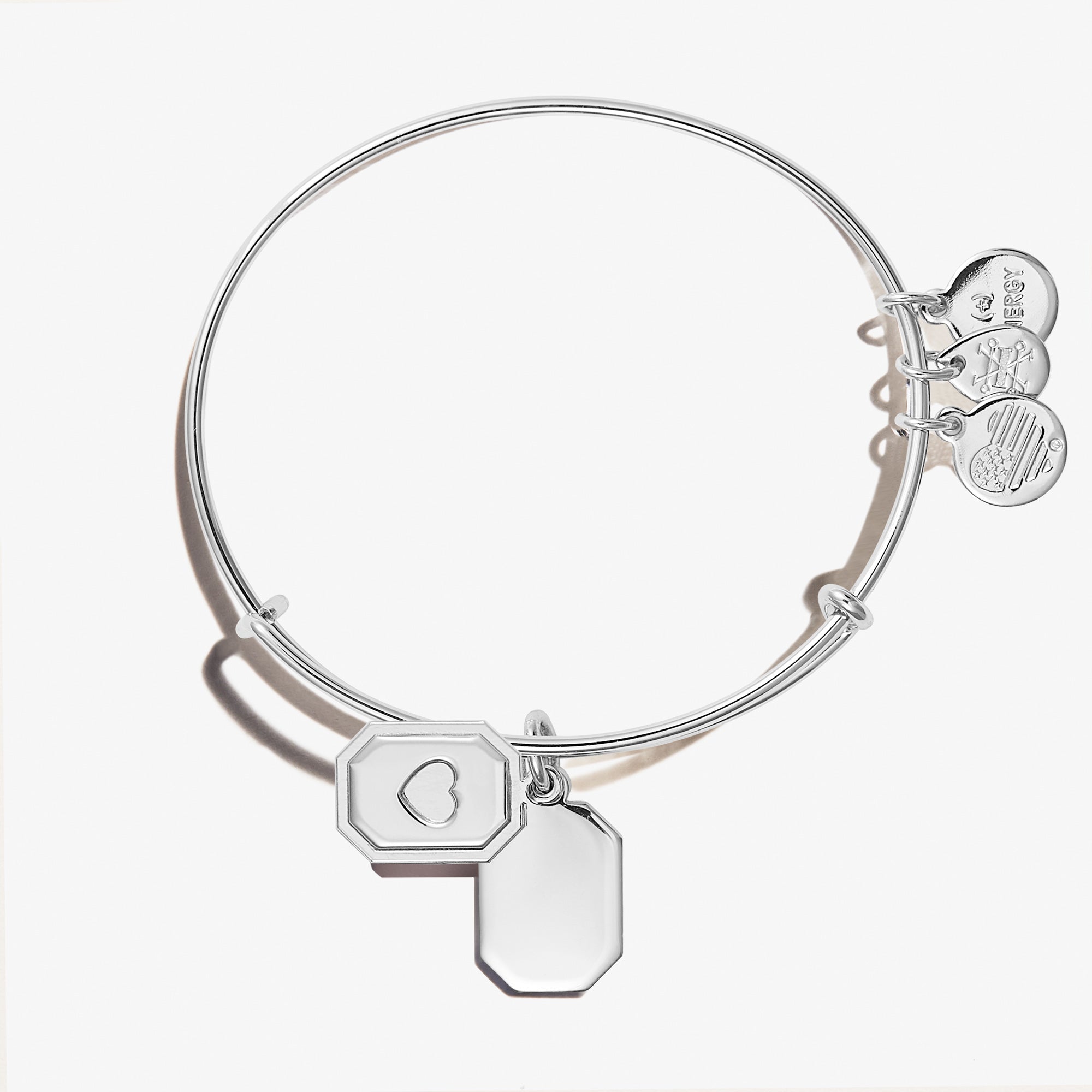 Heart Slider Charm Bangle Bracelet for Women - Adjustable Cute Love Heart Jewelry Gift for Girlfriend, Valentine's Day, Anniversary - Perfect for Date Night, Party & Everyday Wear