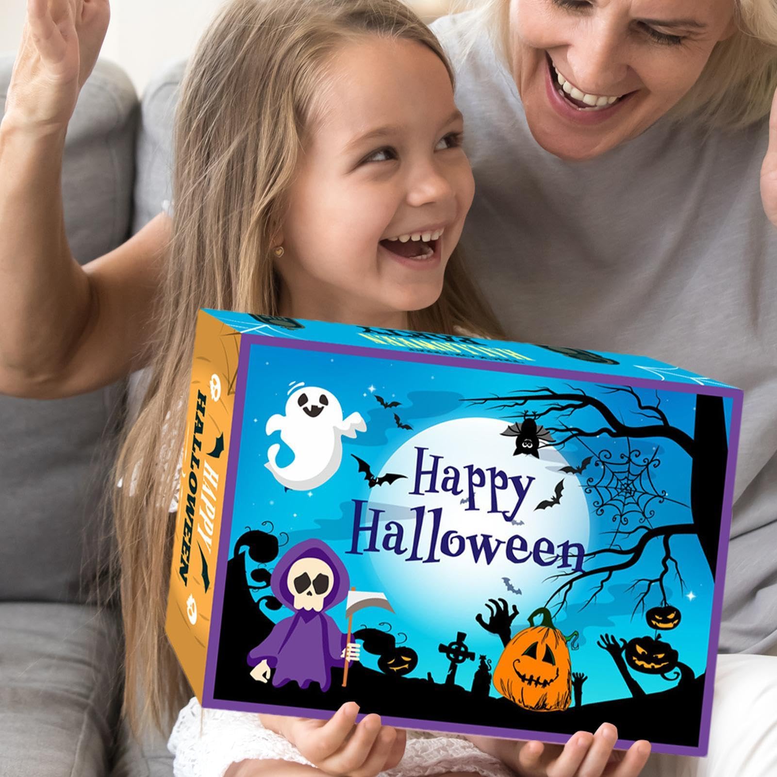 2024 Halloween Advent Calendar Countdown - Anime Puzzle Toys for Teens & Adults | Spooky Home Decor with Pumpkin, Witch & Ghost Themes | Perfect for Parties, Gifts & Seasonal Celebrations