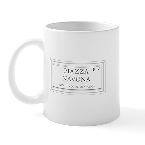 White - Piazza Navona, Rome Italy Mug