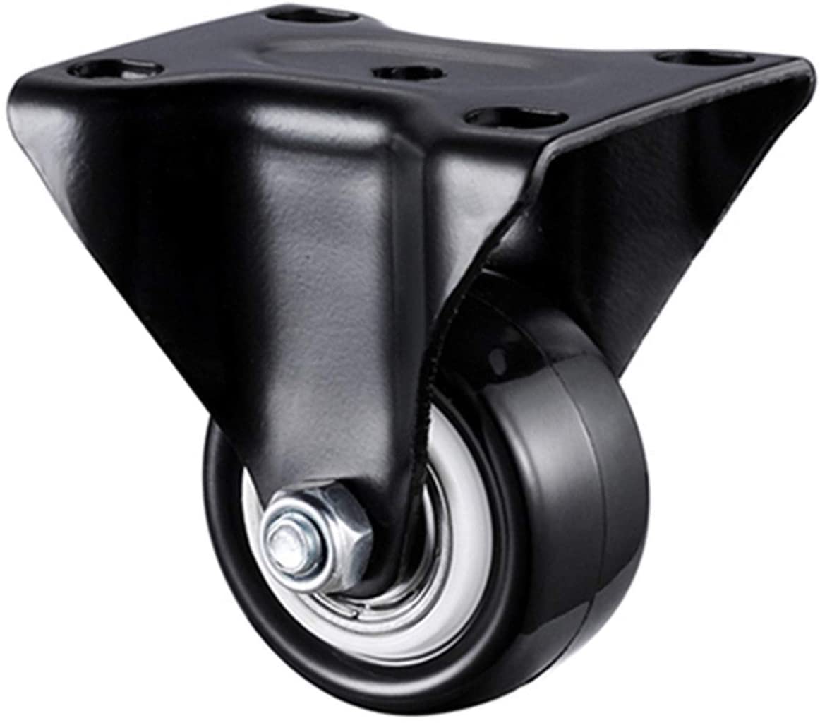 1.5 Inch PVC Swivel Caster Wheels - Universal Silent Chair Rollers for Office & Home Furniture (Set of 4) - Smooth Rolling & Noise-Free Mobility for Chairs, Carts, and Workstations