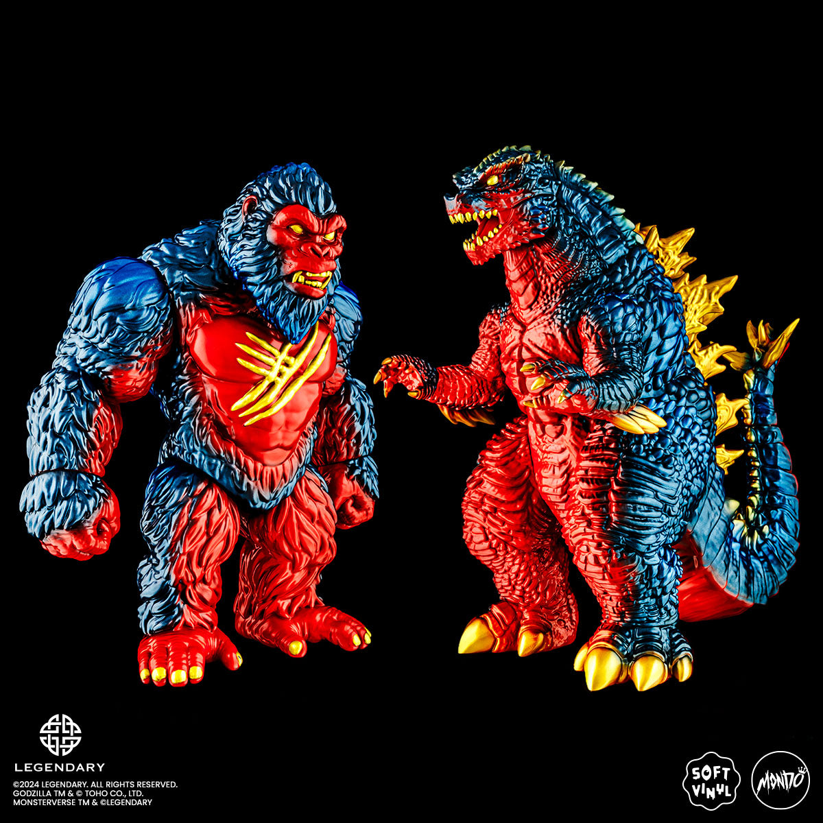 Godzilla x Kong: The New Empire Soft Vinyl Figure - Retro Titan Variant Collectible Toy for Movie Fans & Pop Culture Enthusiasts | Perfect for Display, Gifts & Anime Collections