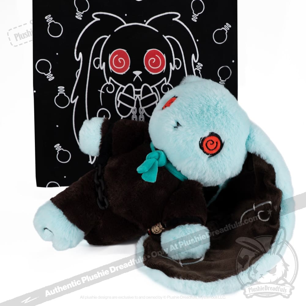 Plushie Dreadfuls OCD v2 Rabbit Stuffed Animal - Soft Anxiety Relief Plush Toy for Mental Health Support & Comfort