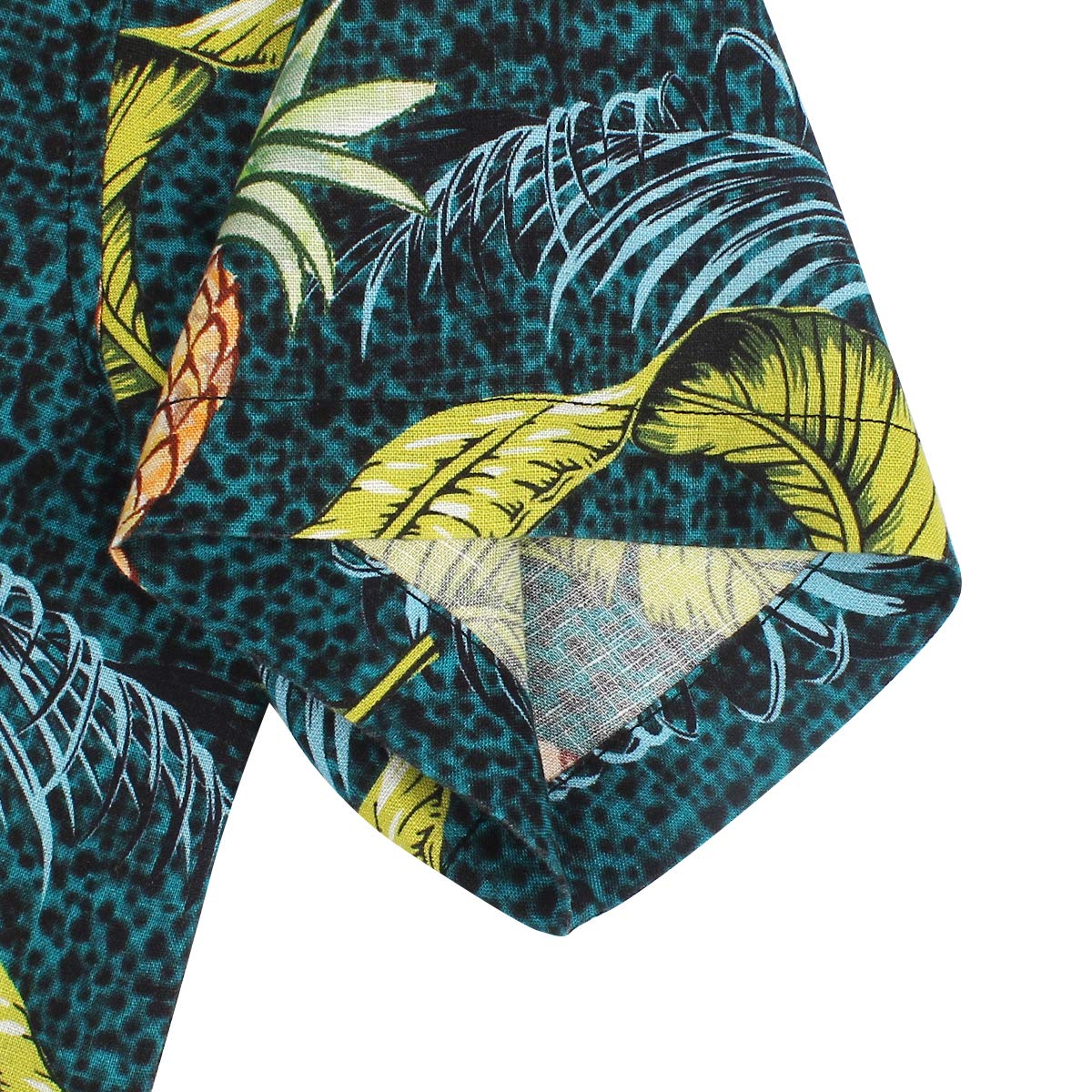 Men's Hawaiian Shirts - 100% Linen Short Sleeve Button Down Shirt for Beach & Summer | Casual Relaxed Fit Floral Print Shirt | Perfect for Vacations, Luau Parties & Tropical Getaways