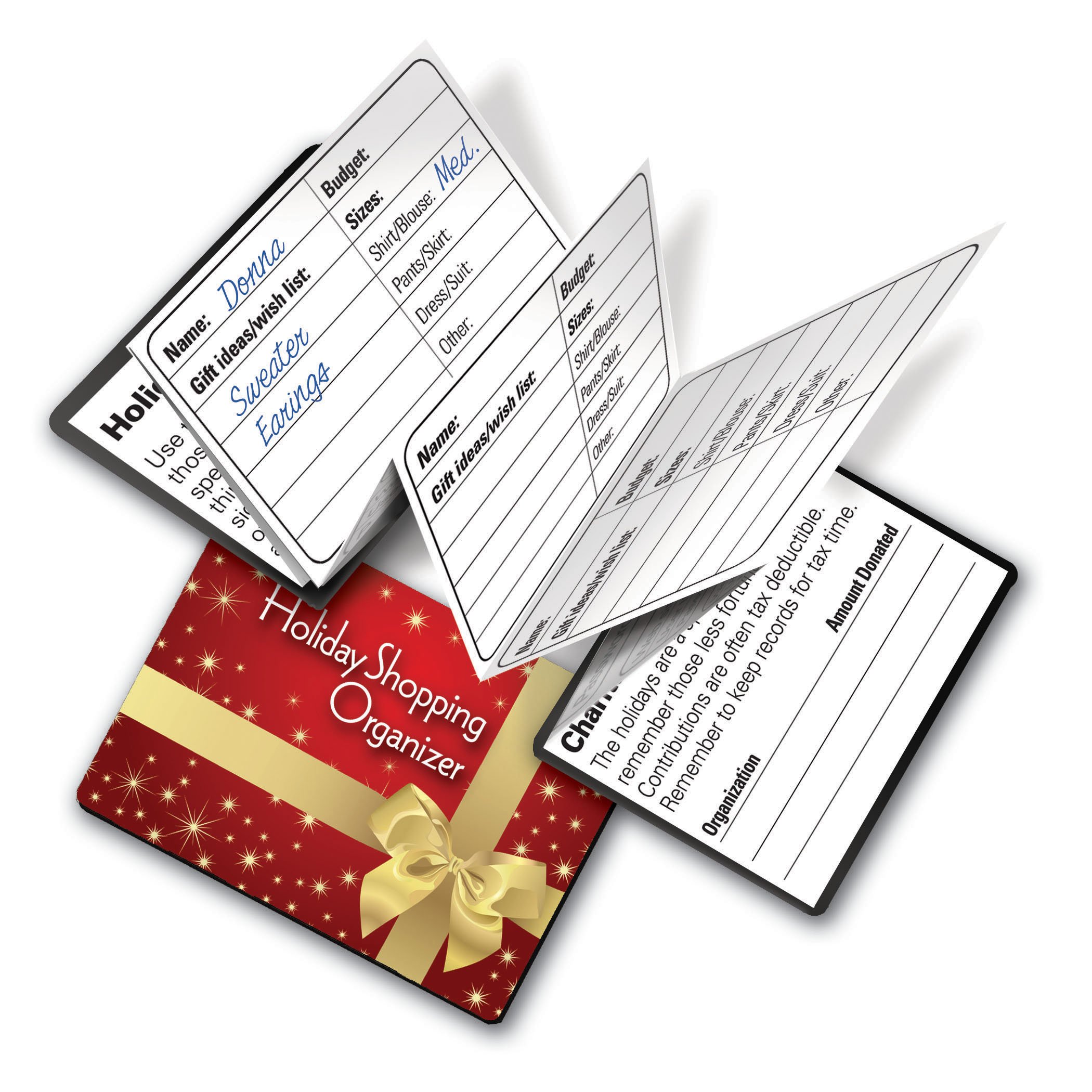 Holiday Shopping Organizer - Premium Gift List Planner for Christmas & Special Occasions - Perfect for Family, Friends & Secret Santa Gift Tracking