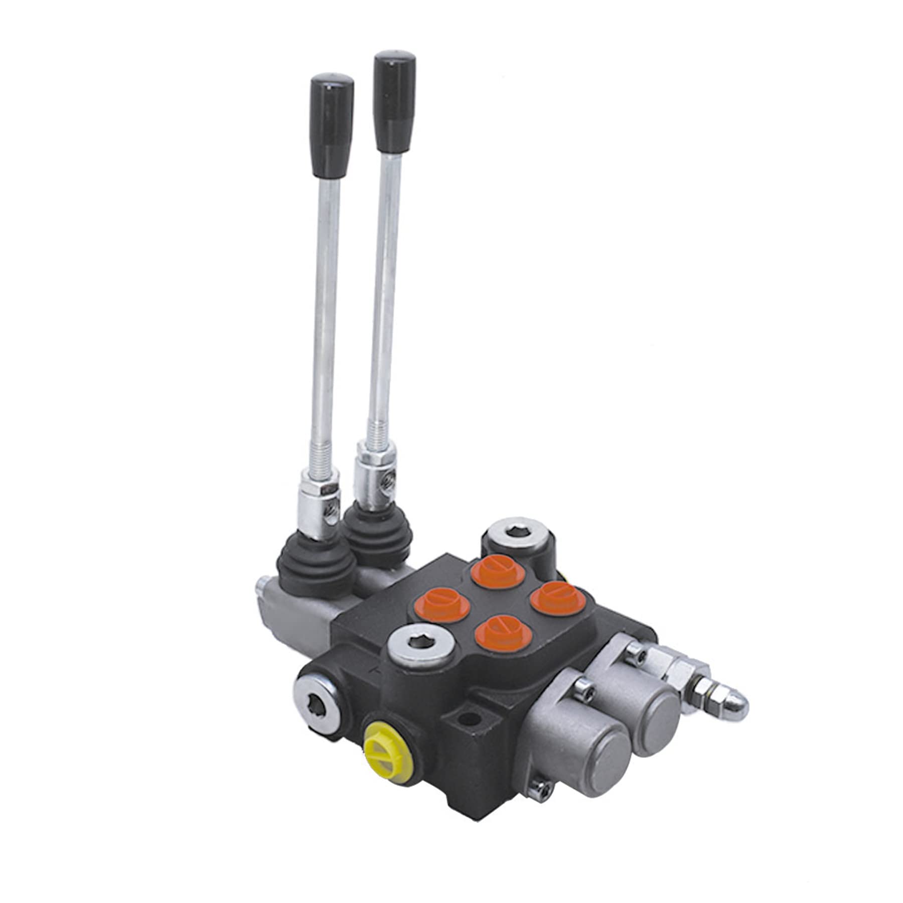 **ALL-CARB 2 Spool Hydraulic Directional Control Valve - Double Acting, 13GPM, 3600PSI, SAE Ports - Ideal for Tractors, Excavators & Heavy Machinery**