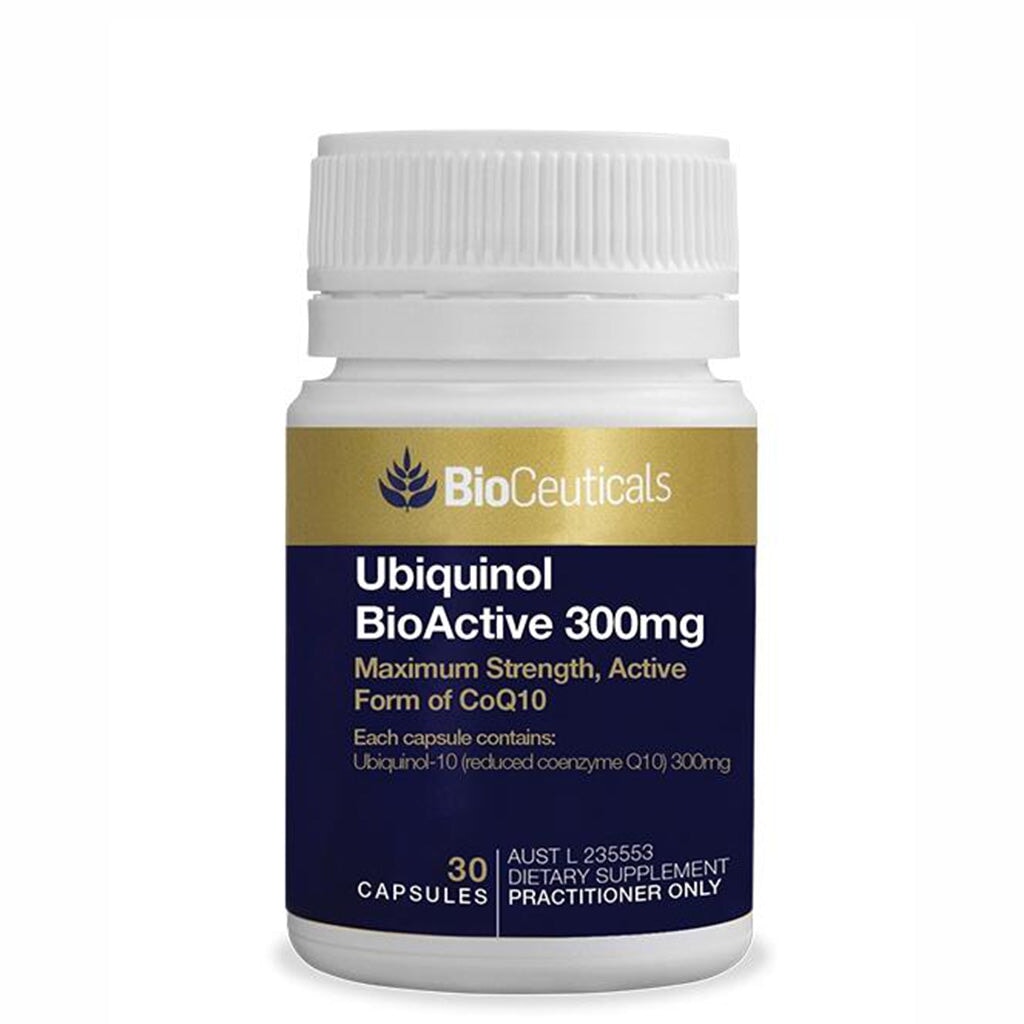 BioCeuticals Ubiquinol BioActive 300mg - Premium CoQ10 Supplement for Heart Health & Energy Support - Supports Cardiovascular Function & Cellular Energy Production - Ideal for Adults Seeking Antioxidant Protection & Vitality Boost