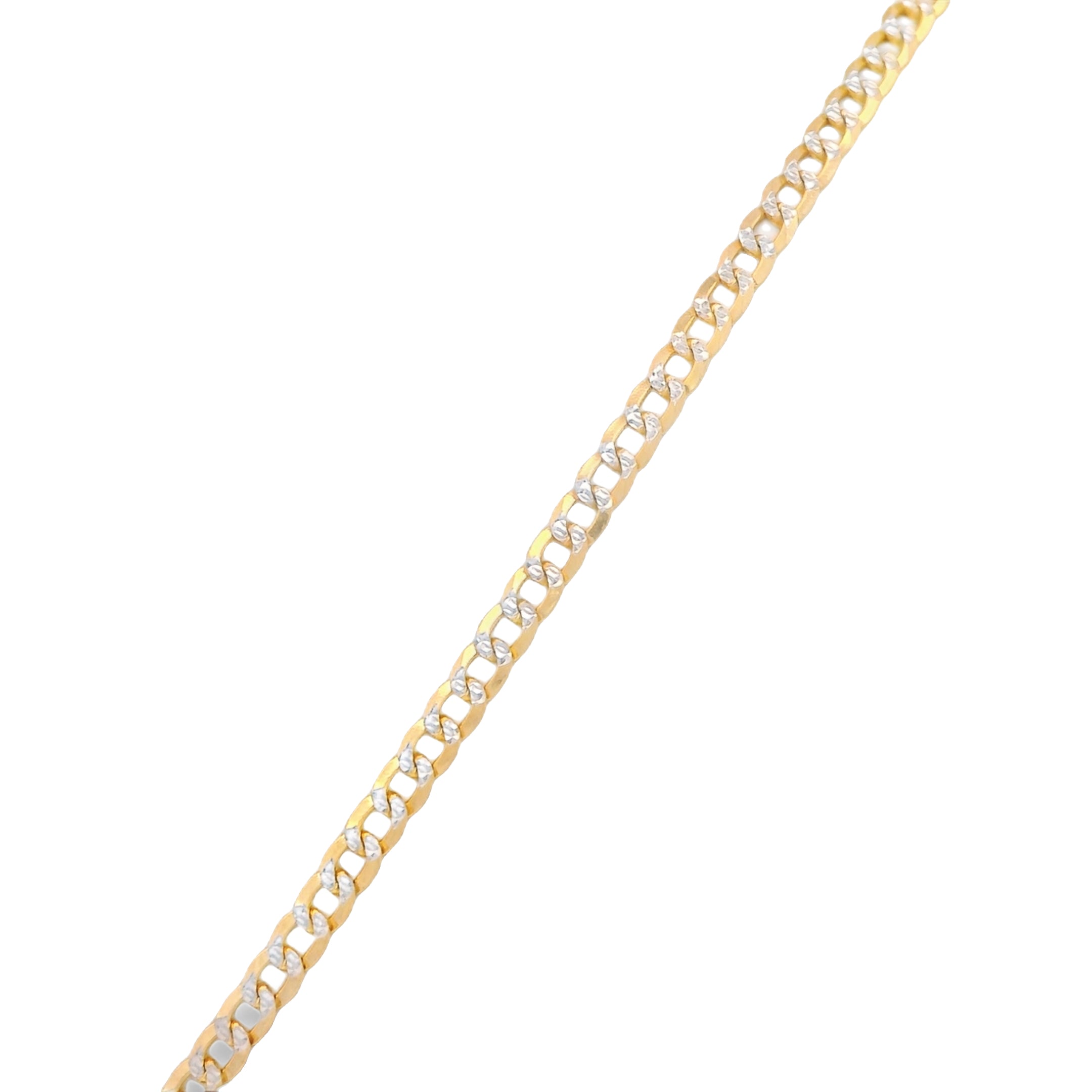 14K Gold Jesus Face Pendant with Solid Two-Tone Cuban Chain Necklace - 16 Inch Religious Jewelry for Men & Women - Perfect for Church, Gifts & Everyday Wear