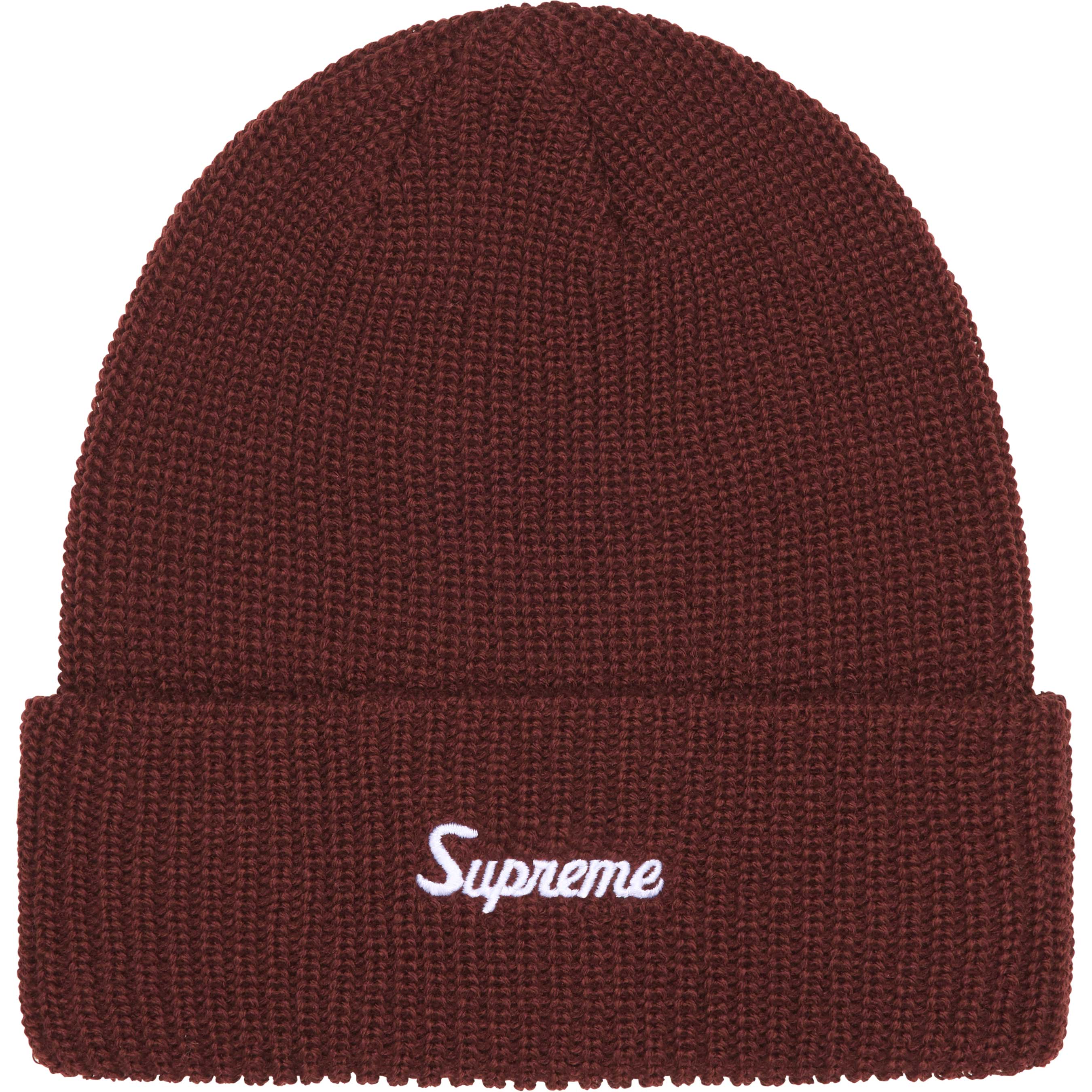 Supreme Loose Gauge Beanie for Men & Women - Soft Winter Knit Hat in Brown - Perfect for Cold Weather, Outdoor Activities & Streetwear Fashion