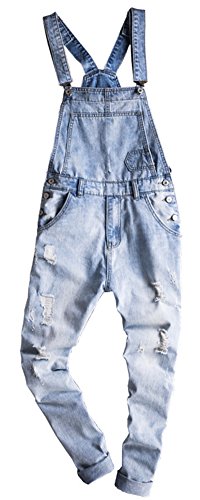 LifeHe Men's Camouflage Slim Fit Denim Overalls - Jogger Cargo Pants for Outdoor Work & Casual Streetwear | Durable Stretch Comfort for Hiking, Fishing & Urban Fashion