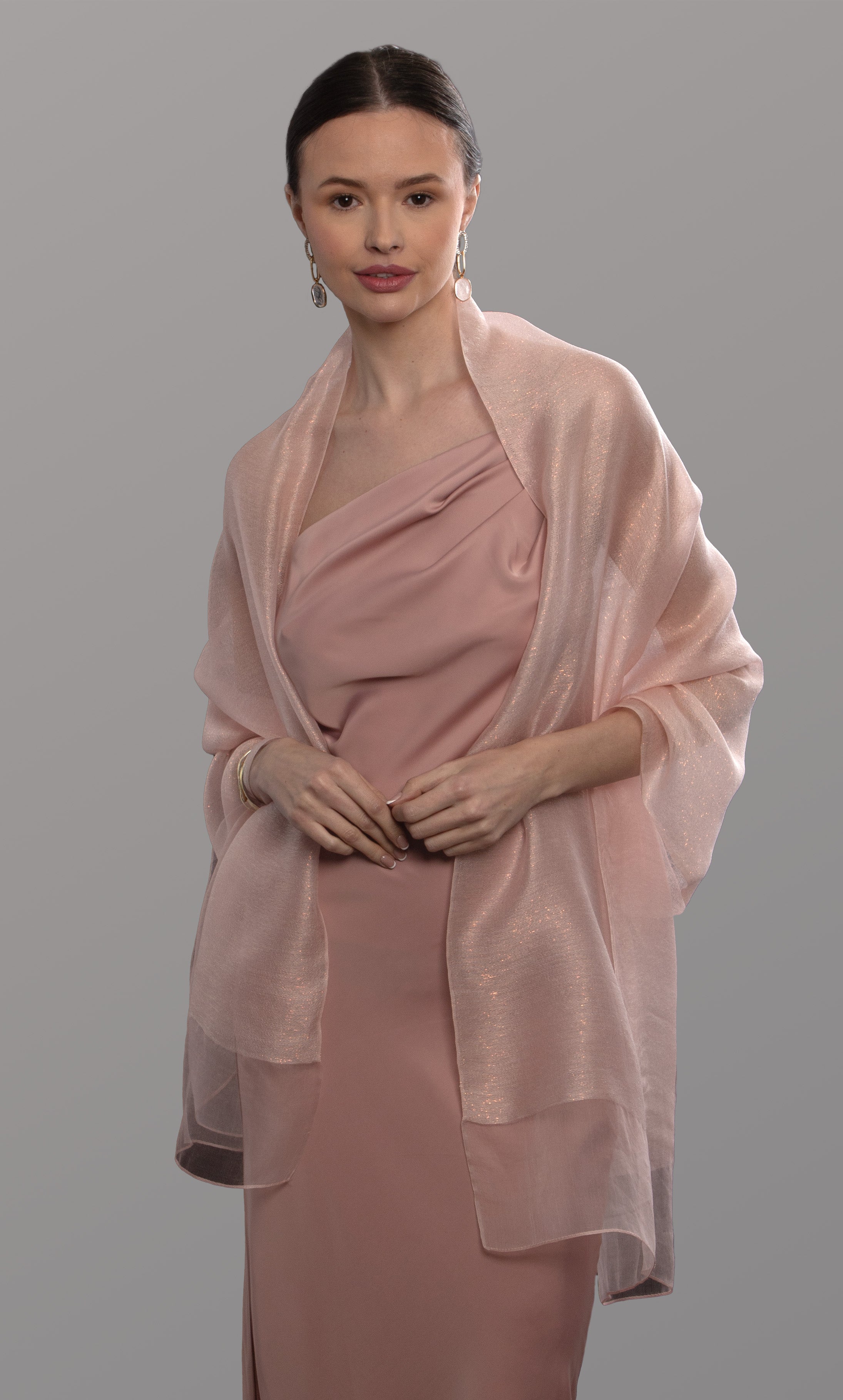 Silk Sparkle Wrap Scarf for Women - Elegant Glitter Shawl for Evening Parties, Weddings & Special Occasions