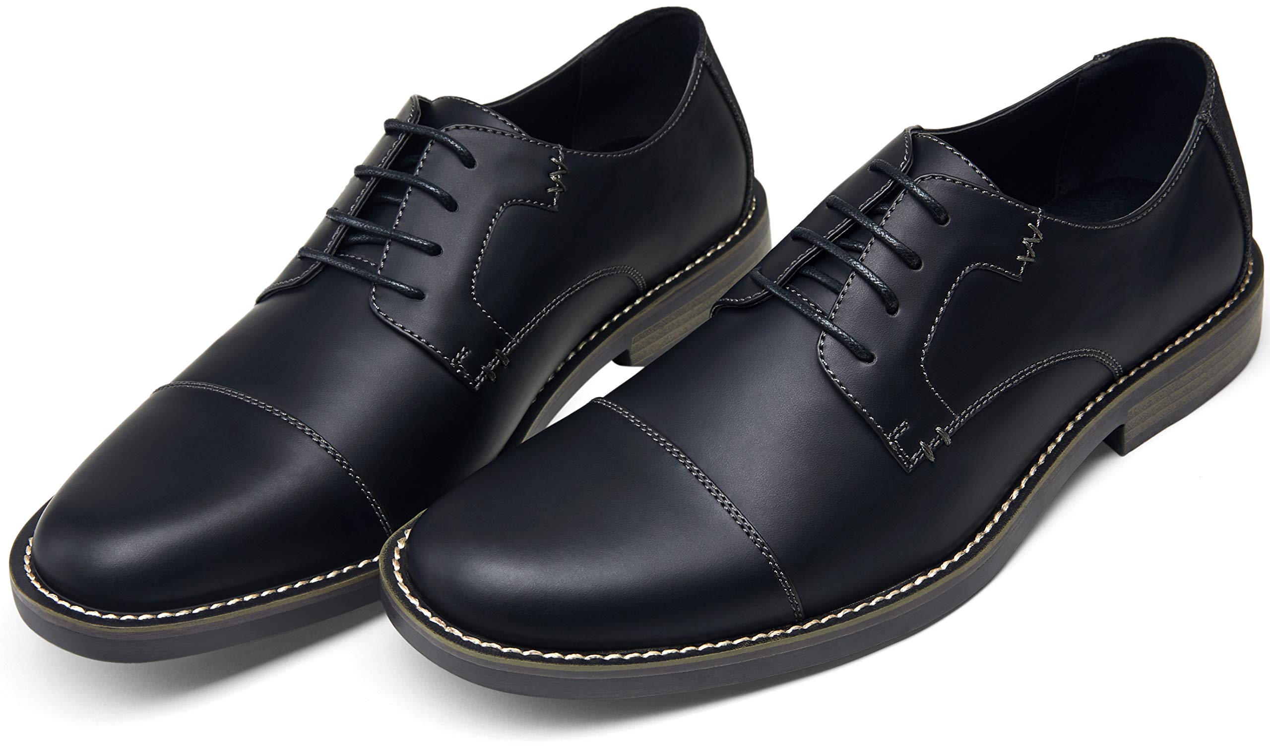 Jousen Men's Dress Shoes - Classic Retro Oxfords for Business & Casual Wear | Comfortable Formal Shoes for Office, Wedding & Daily Use
