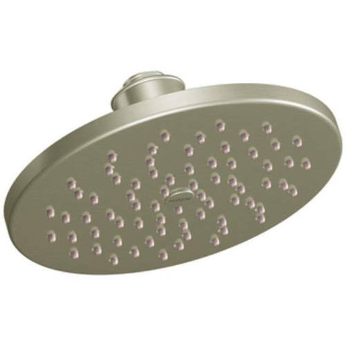 8 Inch Rainshower Shower Head with Immersion Technology - Brushed Nickel Finish - High Pressure Water Saving Showerhead for Luxurious Spa-Like Bathroom Experience