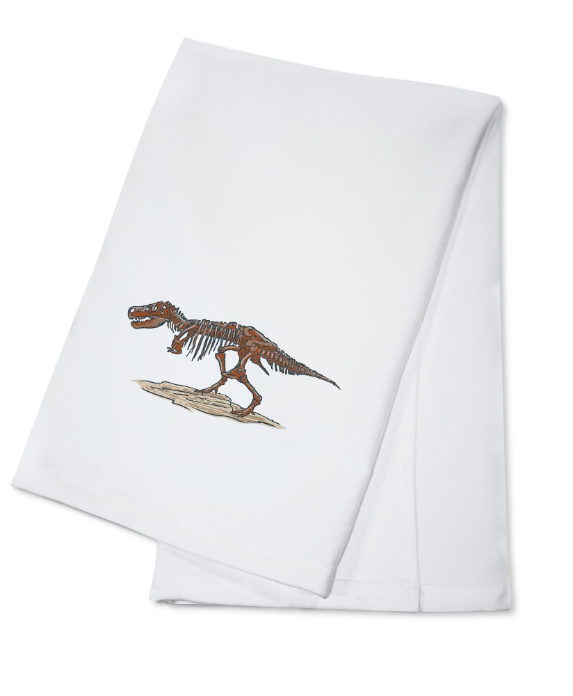 Dinosaur T-Rex 100% Cotton Tea Towel - Absorbent Kitchen Hand Towel & Decorative Home Dish Cloth for Cooking, Cleaning, and Dinosaur-Themed Decor