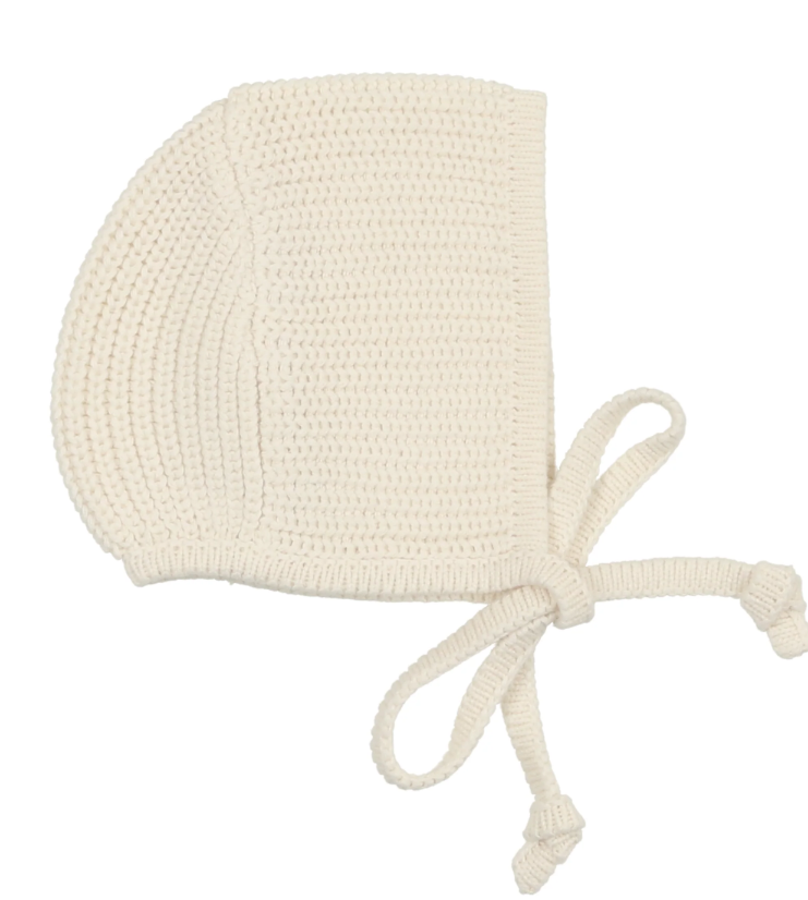 LILETTE CHUNKY KNIT BONNET for Babies 6-24 Months - Soft Winter Hat for Infant & Toddler Girls - Warm Beanie for Newborn Photoshoot, Outdoor Play & Cold Weather Protection