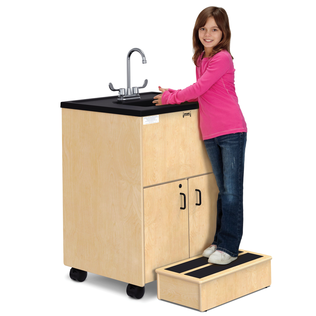 Jonti Craft Clean Hands Helper 1372JC - Kids Hand Washing Step Stool for Bathroom Sink - Non-Slip Toddler Step Up Stool for Potty Training & Bath Time Safety