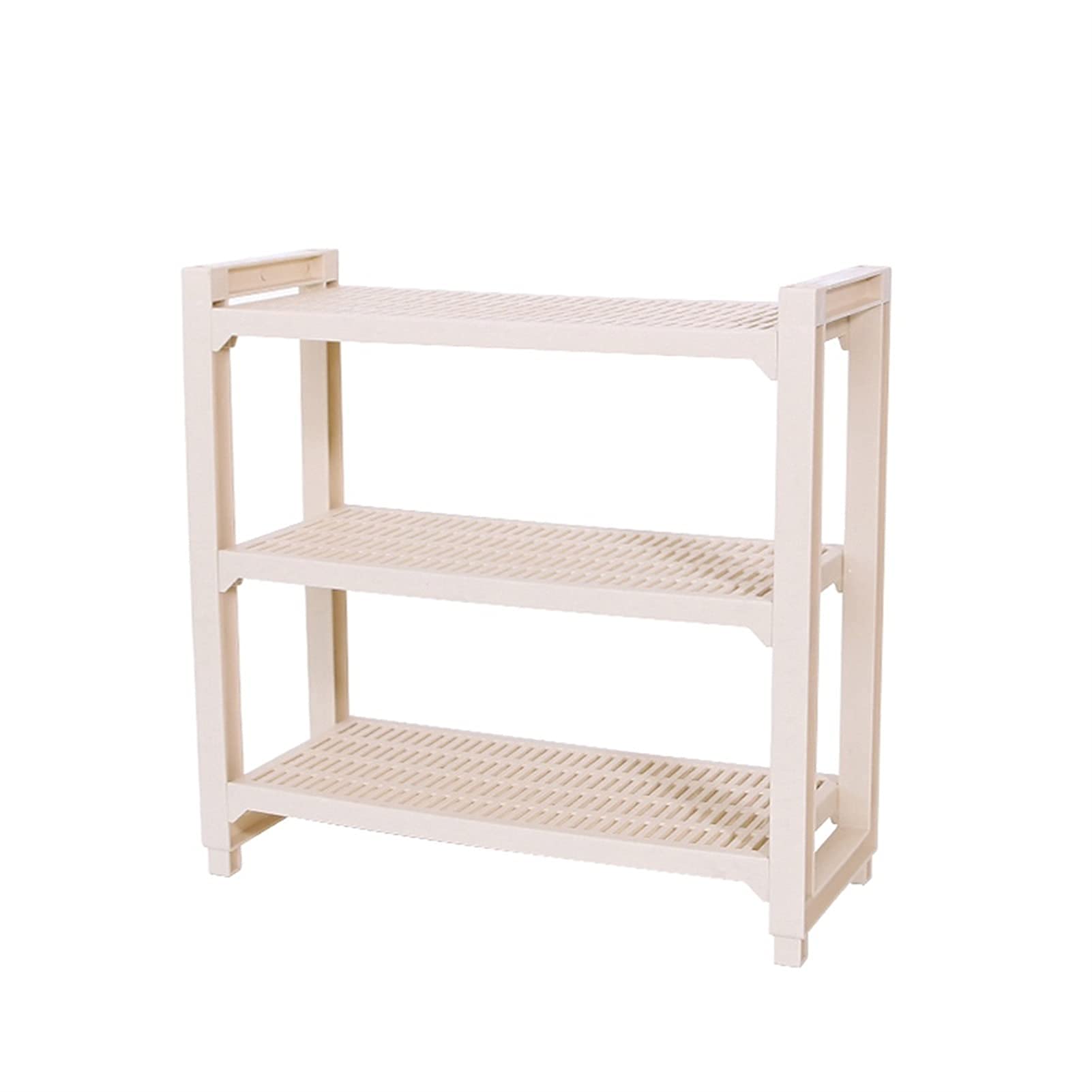 NMDCDH 3-Tier Plastic Shoe Rack - Easy Assembly Shoe Storage Organizer for Entryway, Hallway, Closet | Space-Saving Shoe Cabinet for Home & Apartment Organization (Color: A)